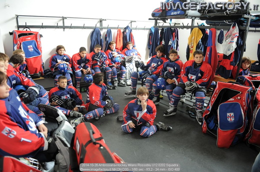 2014-10-26 Ambrosiana-Hockey Milano Rossoblu U12 0202 Squadra
